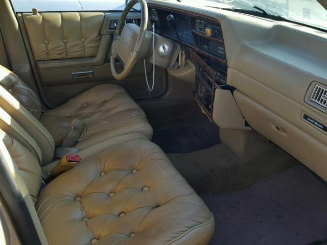 3C3XA5632MT018376 - 1991 CHRYSLER LEBARON A- BEIGE photo 5