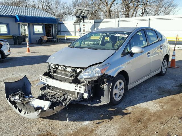 JTDKN3DU2A0139041 - 2010 TOYOTA PRIUS SILVER photo 2