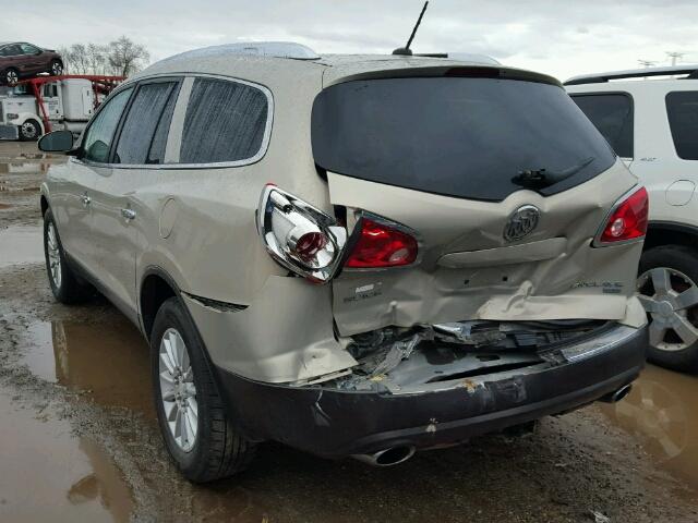 5GAER23D49J106465 - 2009 BUICK ENCLAVE CX TAN photo 3