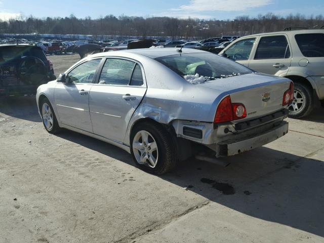 1G1ZG57B794160205 - 2009 CHEVROLET MALIBU LS SILVER photo 3