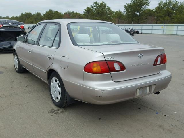 2T1BR18E9YC290132 - 2000 TOYOTA COROLLA VE BEIGE photo 3