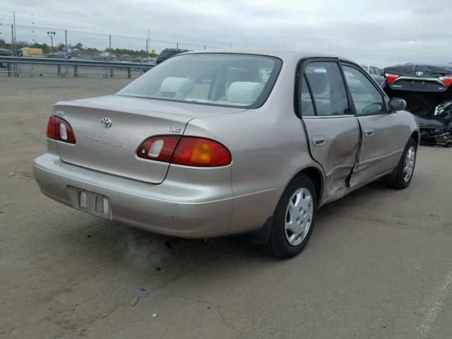 2T1BR18E9YC290132 - 2000 TOYOTA COROLLA VE BEIGE photo 4