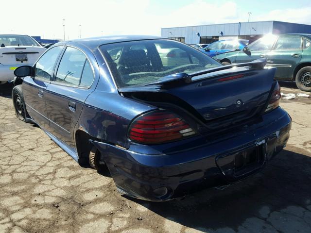 1G2NE52F74M575205 - 2004 PONTIAC GRAND AM S BLUE photo 3