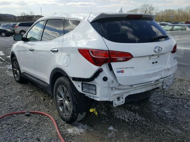 5XYZU3LB6EG126326 - 2014 HYUNDAI SANTA FE S WHITE photo 3