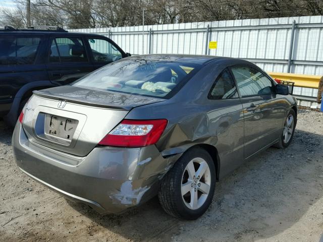 2HGFG12896H560152 - 2006 HONDA CIVIC EX GRAY photo 4