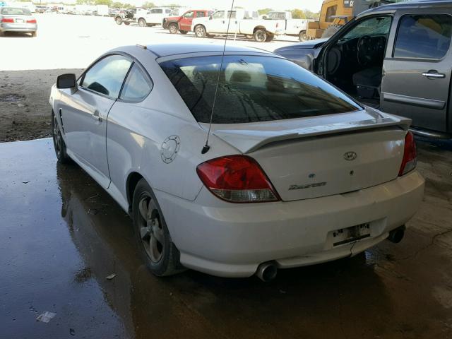 KMHHM65D16U208200 - 2006 HYUNDAI TIBURON GS WHITE photo 3