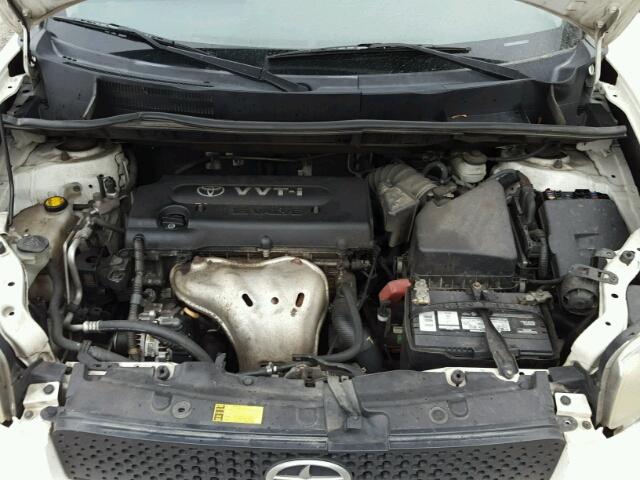JTLKE50E891090710 - 2009 TOYOTA SCION XB თეთრი ფოტო 7