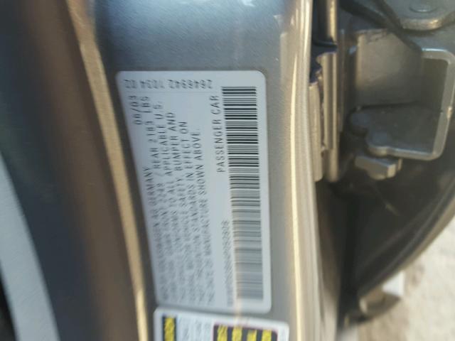 WVWPD63B64P050806 - 2004 VOLKSWAGEN PASSAT GLS GRAY photo 10