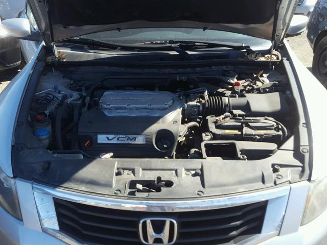 1HGCP368X8A007665 - 2008 HONDA ACCORD EXL SILVER photo 7