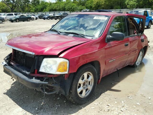 1GKDS13S342349764 - 2004 GMC ENVOY RED photo 2