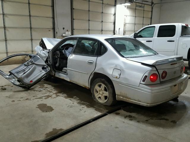 2G1WH55K449336247 - 2004 CHEVROLET IMPALA LS SILVER photo 3