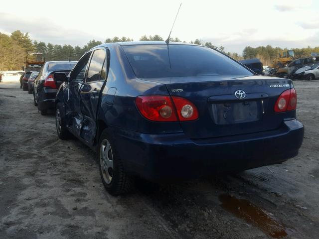 1NXBR32E05Z356081 - 2005 TOYOTA COROLLA CE BLUE photo 3