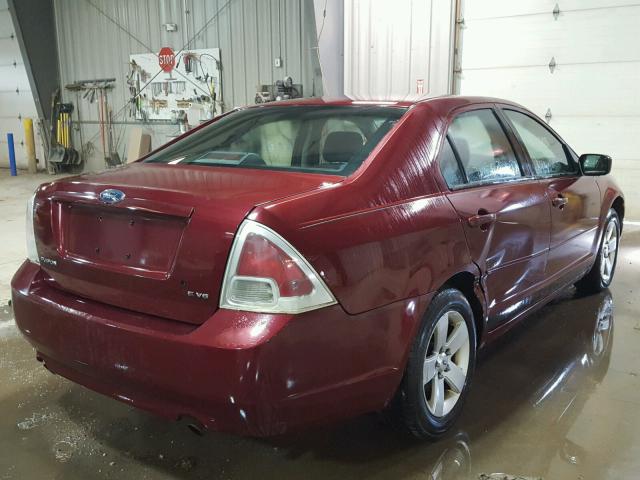 3FAFP07116R195495 - 2006 FORD FUSION SE RED photo 4