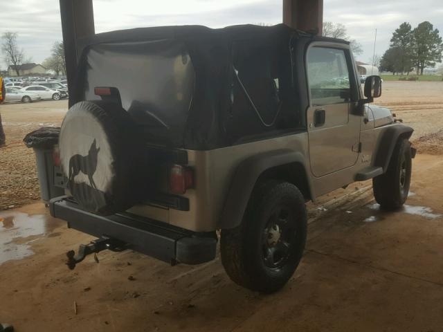 1J4FA29S85P311336 - 2005 JEEP WRANGLER / BROWN photo 4