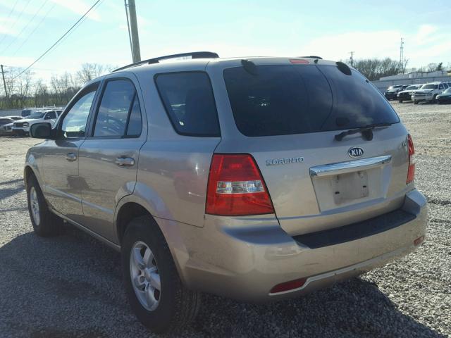 KNDJC735985833970 - 2008 KIA SORENTO EX GOLD photo 3