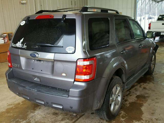 1FMCU0E7XBKC08655 - 2011 FORD ESCAPE LIM GRAY photo 4