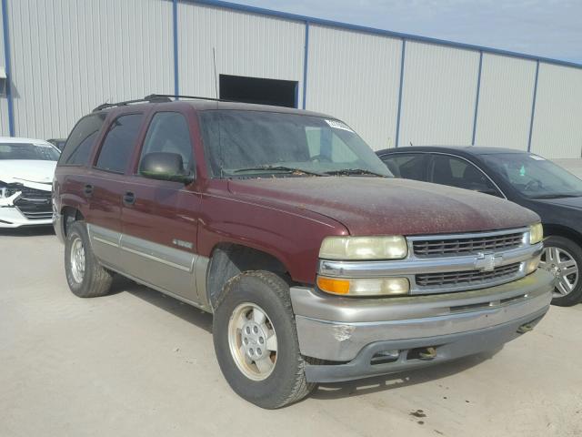 1GNEK13T4YJ108906 - 2000 CHEVROLET TAHOE K150 MAROON photo 1