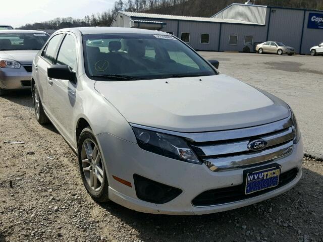 3FAHP0GA4CR232477 - 2012 FORD FUSION S WHITE photo 1