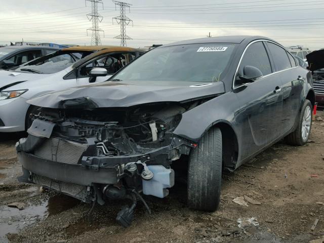 2G4GS5EV0C9146947 - 2012 BUICK REGAL PREM BLACK photo 2