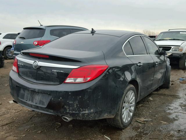 2G4GS5EV0C9146947 - 2012 BUICK REGAL PREM BLACK photo 4