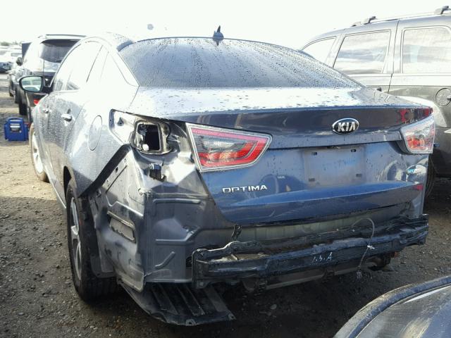 KNAGM4AD5E5065929 - 2014 KIA OPTIMA HYB GRAY photo 3