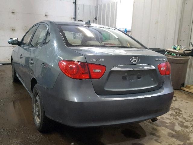 KMHDU4AD9AU905213 - 2010 HYUNDAI ELANTRA BL GRAY photo 3