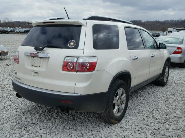 1GKLRLED9AJ100873 - 2010 GMC ACADIA SLE WHITE photo 4