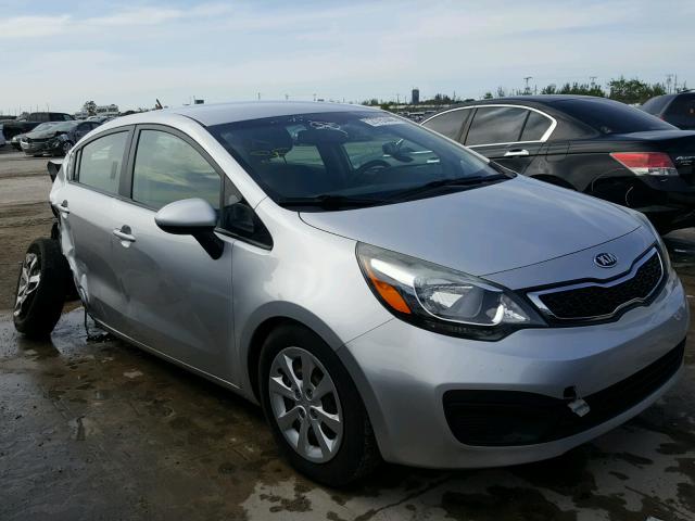 KNADN4A31F6479793 - 2015 KIA RIO EX SILVER photo 1