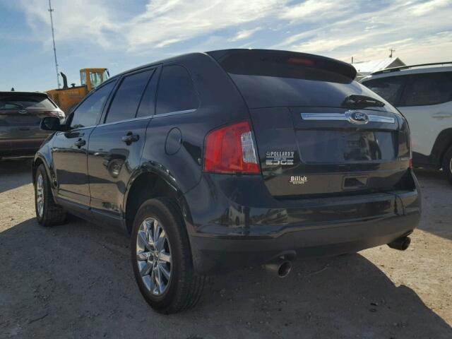 2FMDK3KC8DBA80278 - 2013 FORD EDGE LIMIT BLACK photo 3