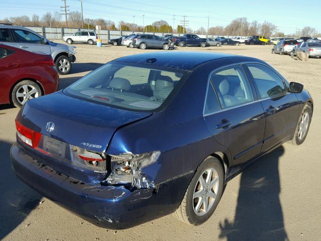 1HGCM66594A013452 - 2004 HONDA ACCORD EX BLUE photo 4