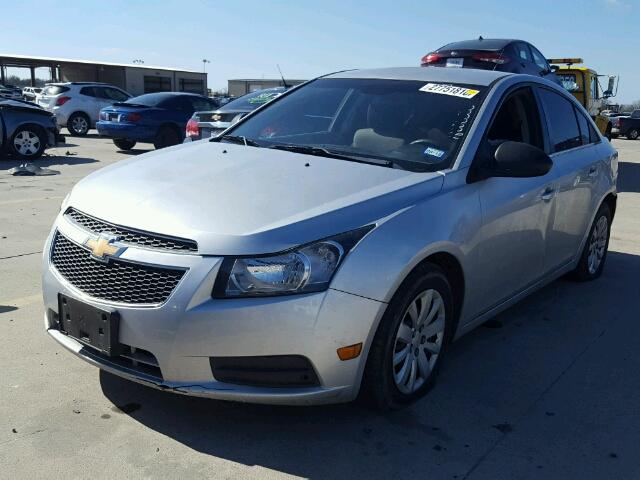 1G1PD5SH5B7222071 - 2011 CHEVROLET CRUZE LS SILVER photo 2