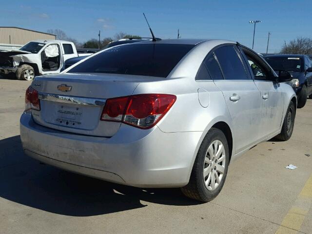 1G1PD5SH5B7222071 - 2011 CHEVROLET CRUZE LS SILVER photo 4