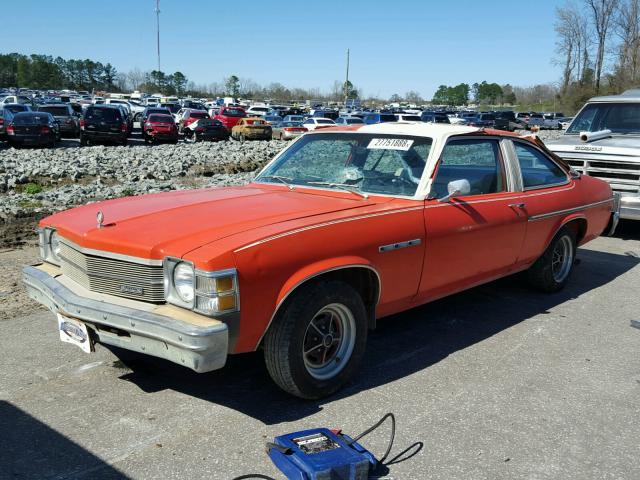 4B27C6K131110 - 1976 BUICK SKYLARK ORANGE photo 2