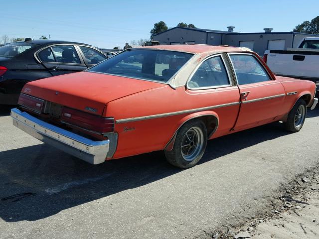 4B27C6K131110 - 1976 BUICK SKYLARK ORANGE photo 4