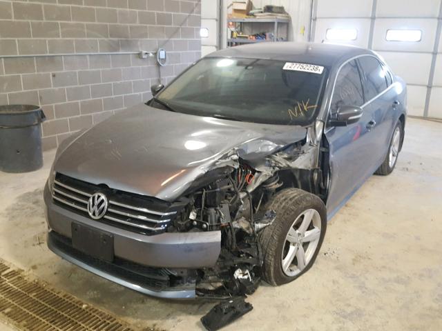 1VWAS7A3XFC090665 - 2015 VOLKSWAGEN PASSAT S GRAY photo 2