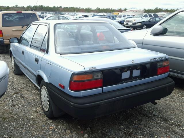 JT2AE94A5L3318978 - 1990 TOYOTA COROLLA DL BLUE photo 3