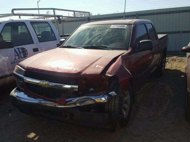 1GCCS136368155925 - 2006 CHEVROLET COLORADO MAROON photo 2