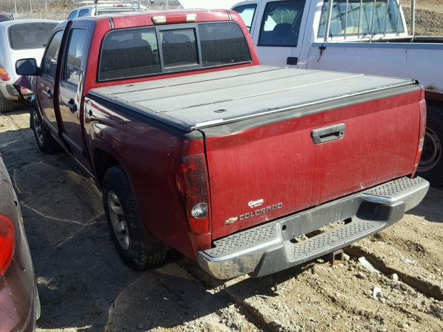 1GCCS136368155925 - 2006 CHEVROLET COLORADO MAROON photo 3