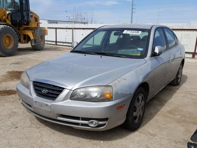 KMHDN46D65U999739 - 2005 HYUNDAI ELANTRA GL GRAY photo 2