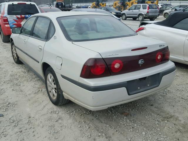 2G1WF55E739221799 - 2003 CHEVROLET IMPALA BEIGE photo 3