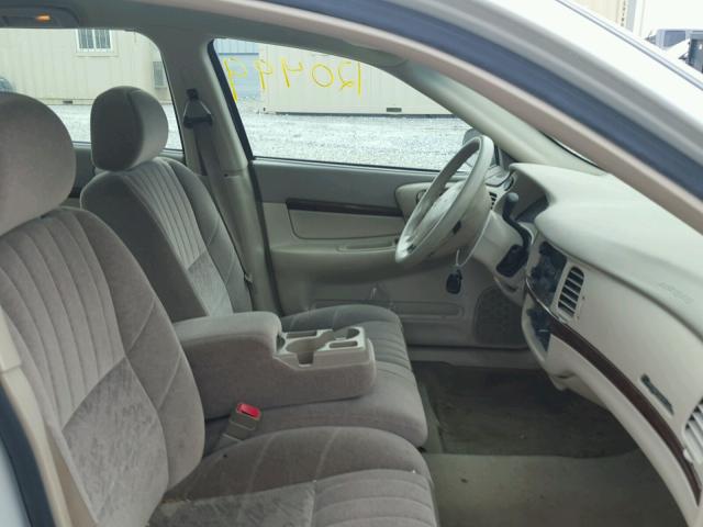 2G1WF55E739221799 - 2003 CHEVROLET IMPALA BEIGE photo 5