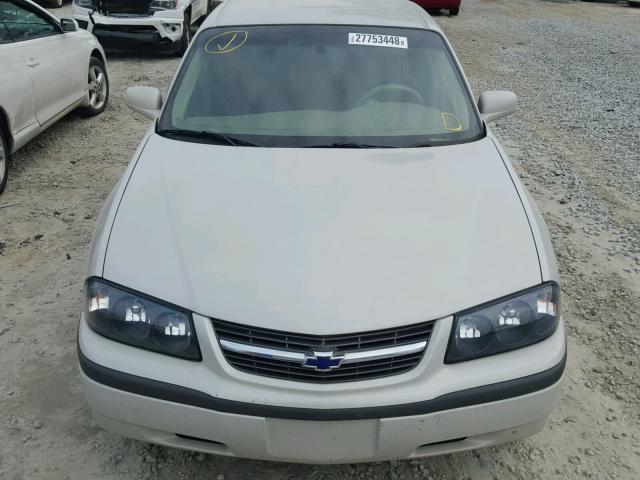 2G1WF55E739221799 - 2003 CHEVROLET IMPALA BEIGE photo 9