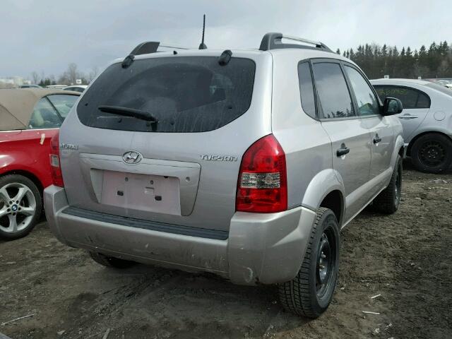 KM8JM12B26U307261 - 2006 HYUNDAI TUCSON GL SILVER photo 4