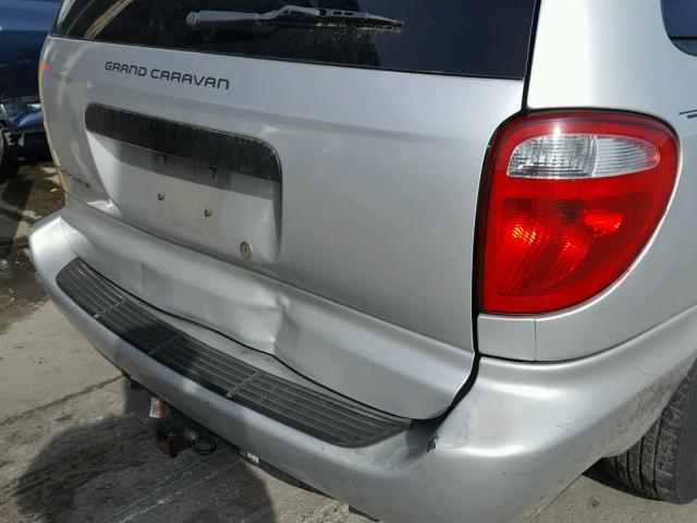 1D4GP24R96B600031 - 2006 DODGE GRAND CARA SILVER photo 9