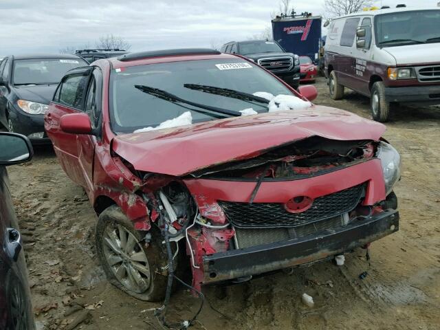 2T1BU40E69C179681 - 2009 TOYOTA COROLLA BA RED photo 1