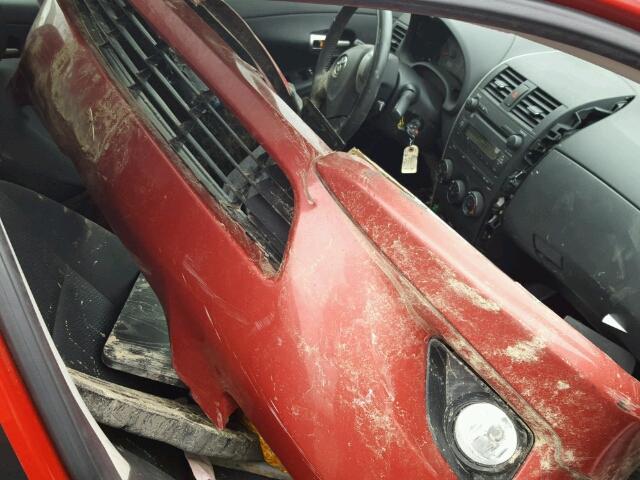 2T1BU40E69C179681 - 2009 TOYOTA COROLLA BA RED photo 5