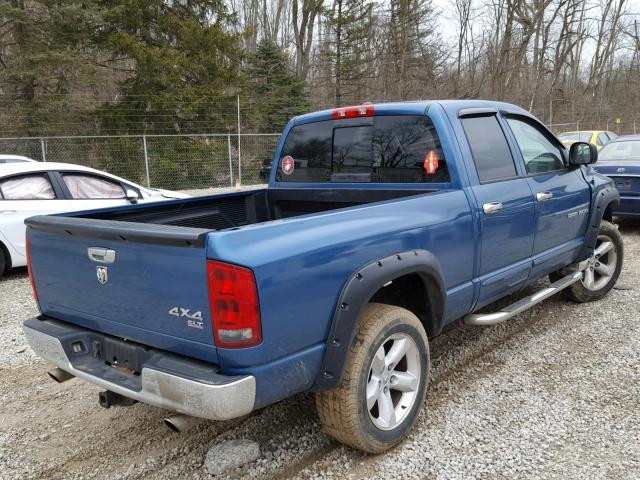 1D7HU18N46S681375 - 2006 DODGE RAM 1500 S BLUE photo 4