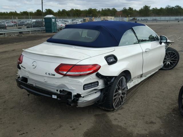 WDDWK8HB3JF630219 - 2018 MERCEDES-BENZ C 63 AMG-S WHITE photo 4