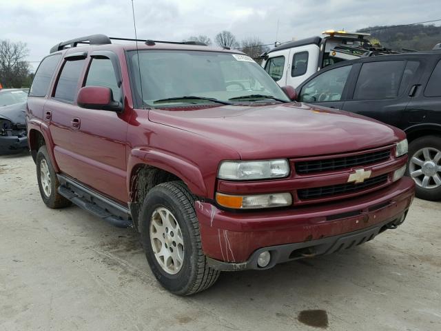 1GNEK13Z74R231065 - 2004 CHEVROLET TAHOE K150 MAROON photo 1