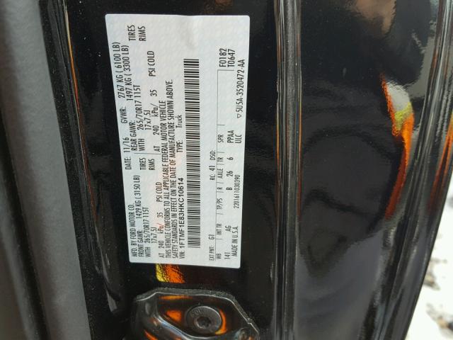 1FTMF1E83HKC10614 - 2017 FORD F150 Noir photo 10